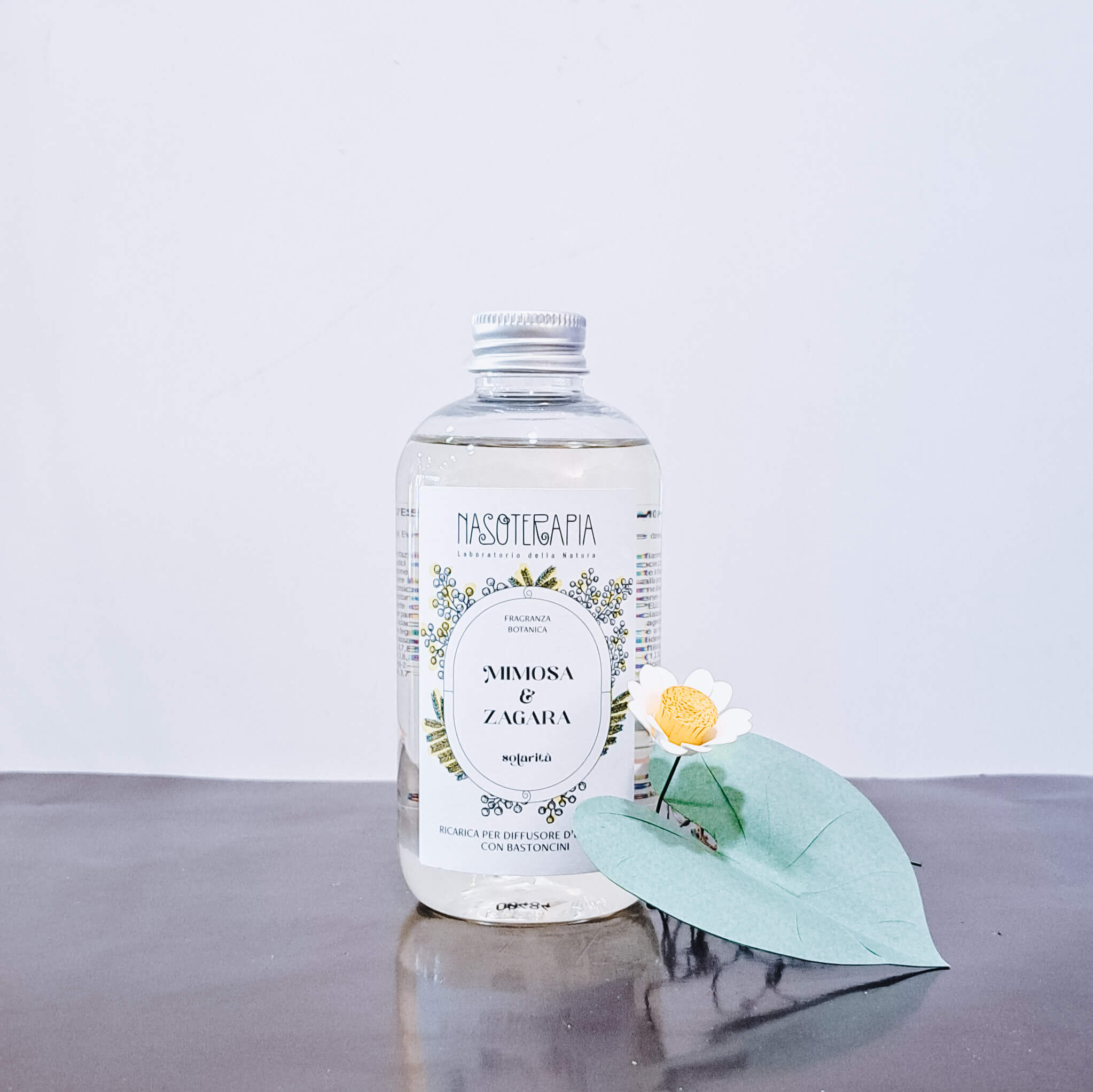 Ricarica per Diffusore a Bastoncini Mimosa e Zagara di Nasoterapia 250 ml