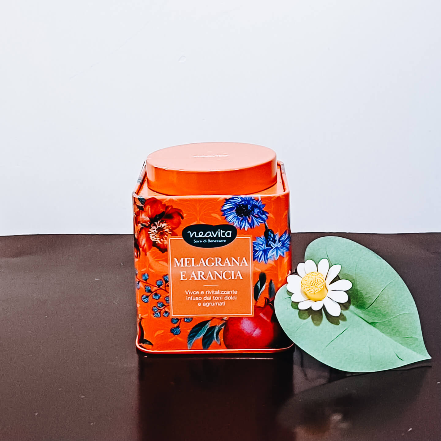 Herbarium Infuso Melagrana e Arancia in Caddy di Neavita 100 gr
