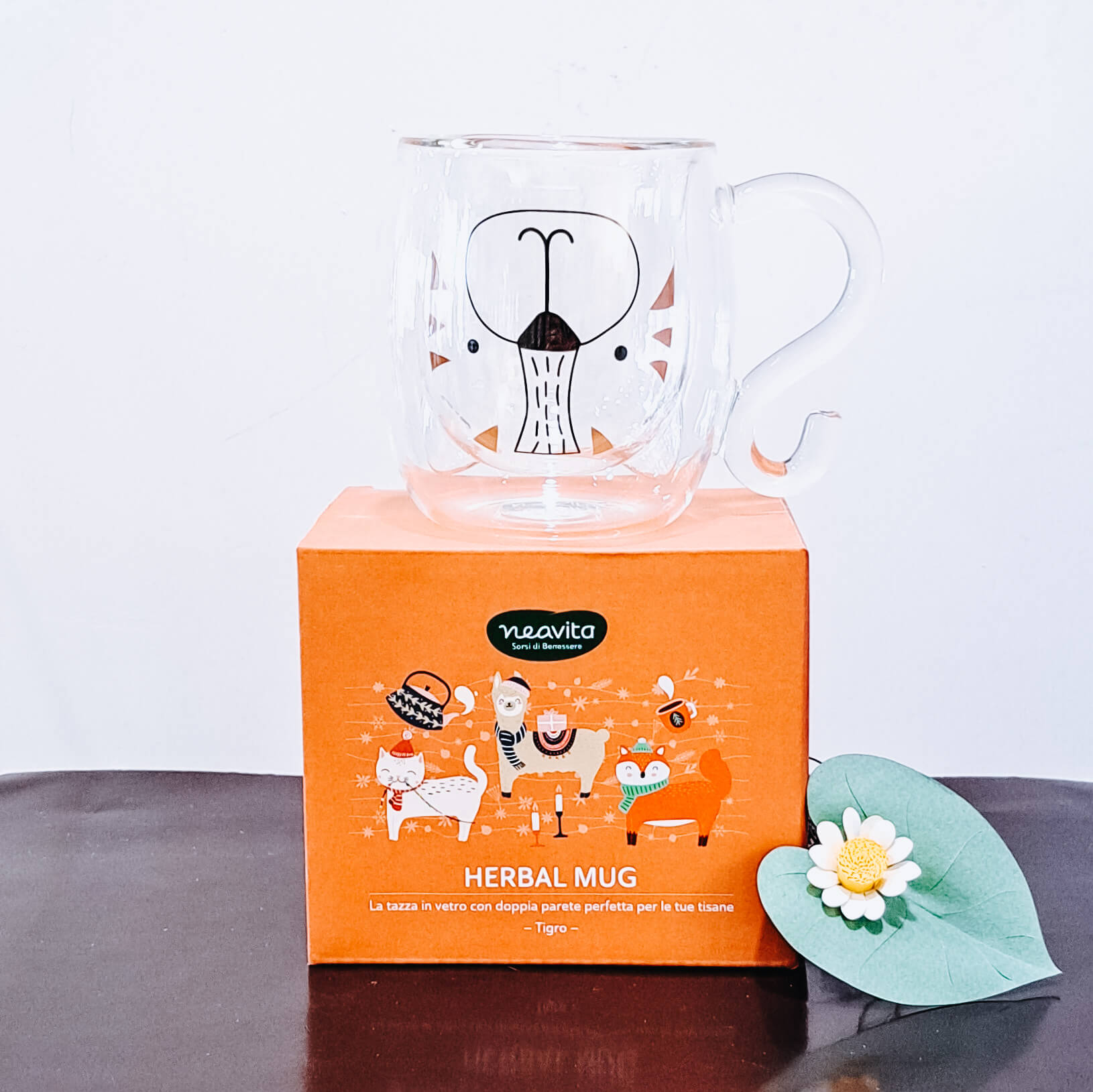 Tea&Friends Mug in Vetro Tigro di Neavita 250 ml