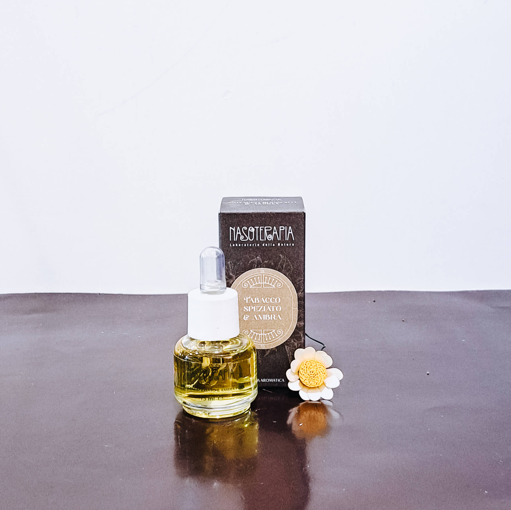 Essenza Aromatica per Diffusori Elettrici Tabacco Speziato e Ambra di Nasoterapia 15 ml
