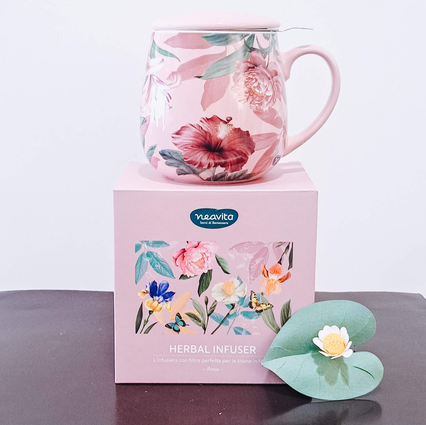 Rituali botanici Infusiera Rosa di Neavita 380 ml