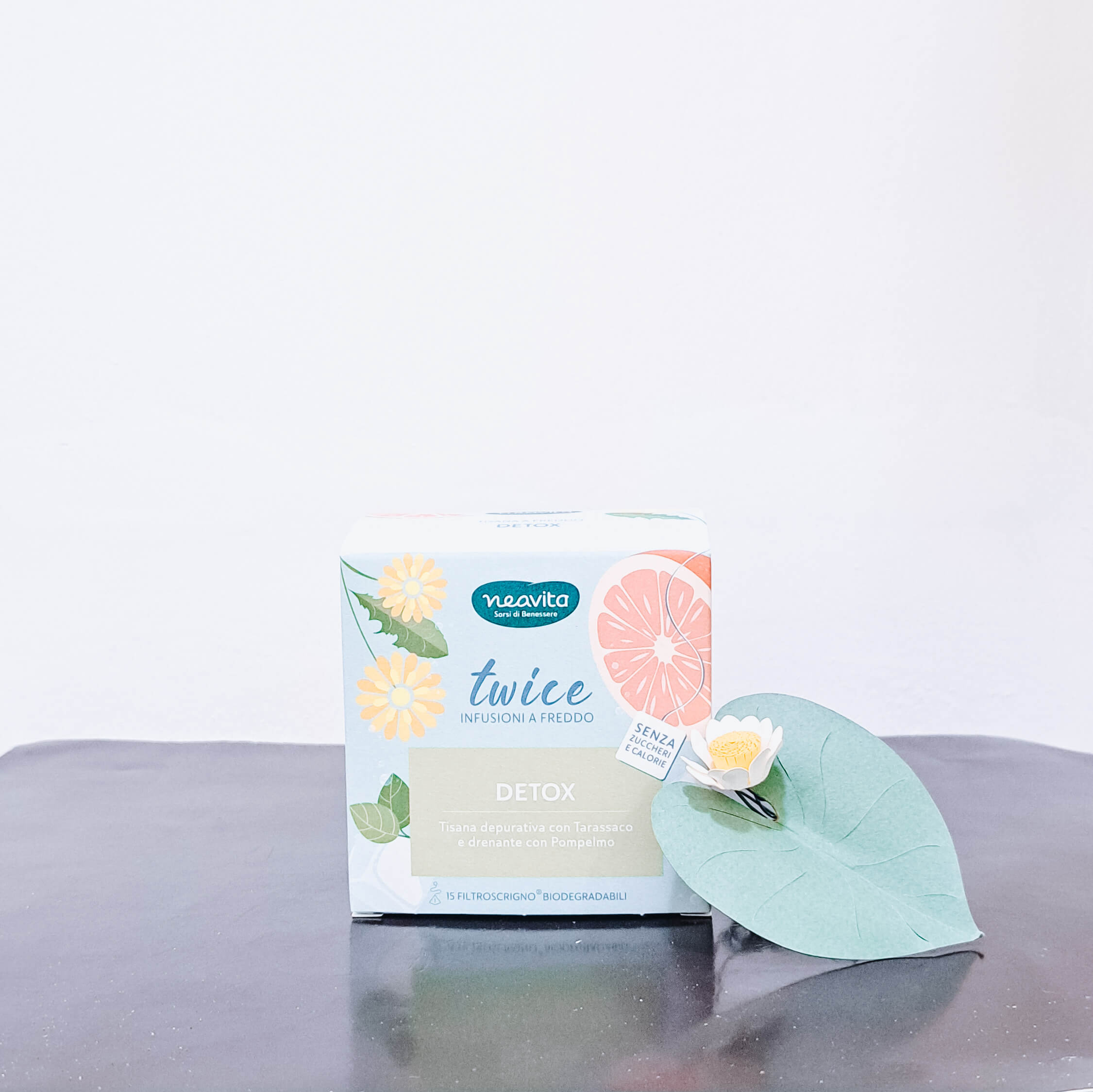 Twice Tisana a freddo Detox di Neavita 15 filtroscrigno e 12 Maxifiltro