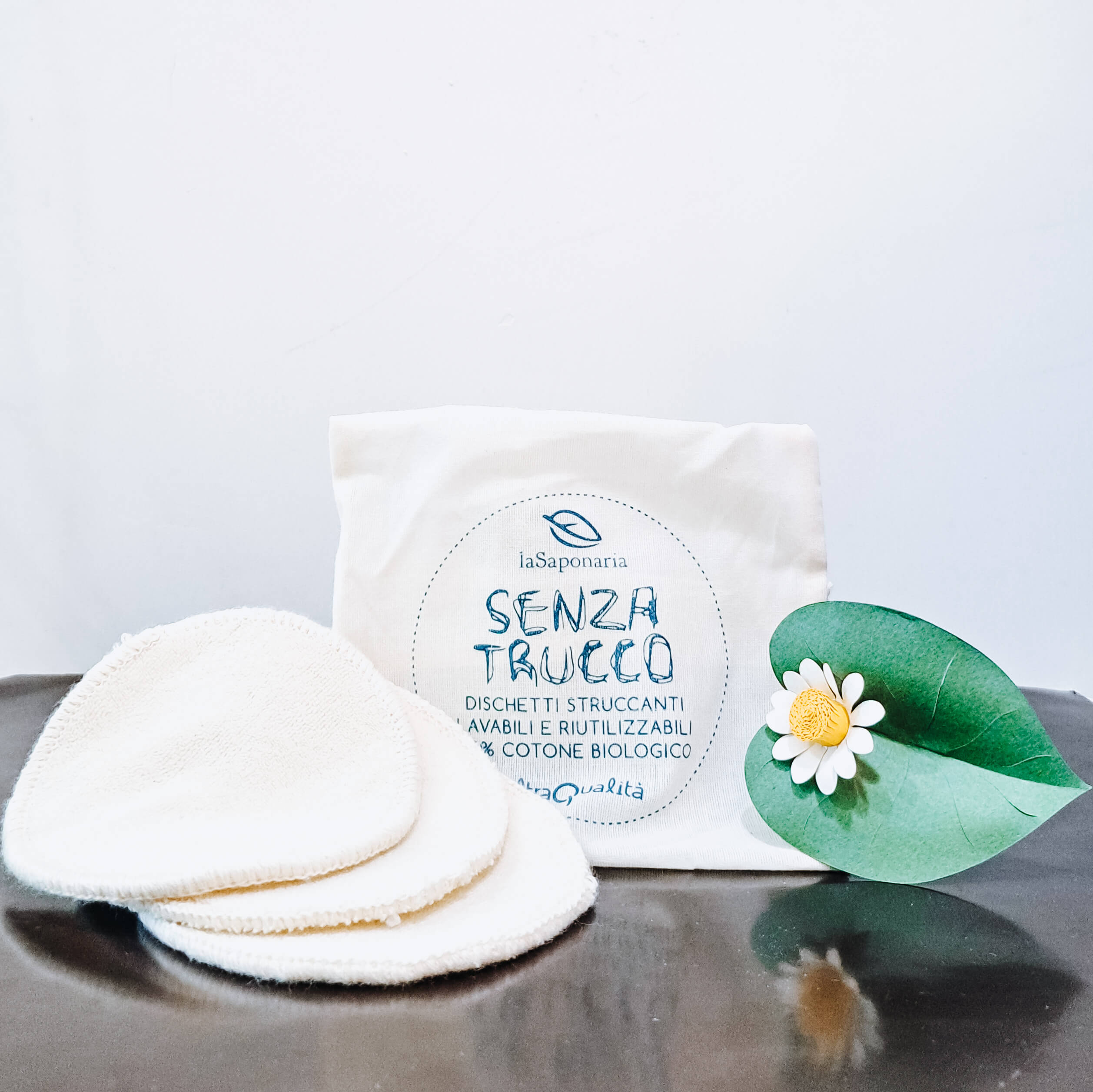 Set di 3 Dischetti Struccanti Bio e Fair Trade de La Saponaria