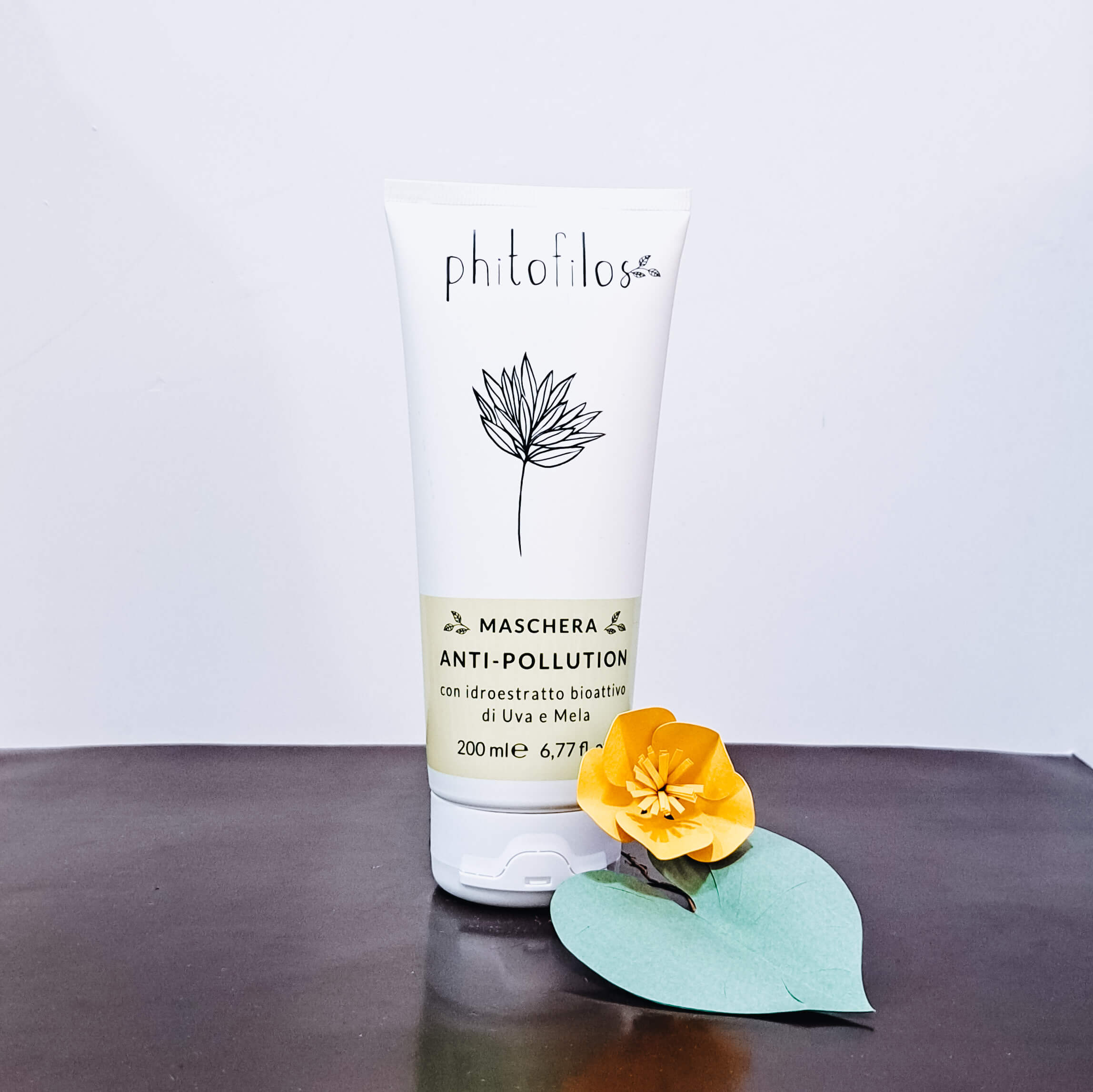 Maschera anti-pollution Detox con Uva e Mela di Phitofilos 200 ml