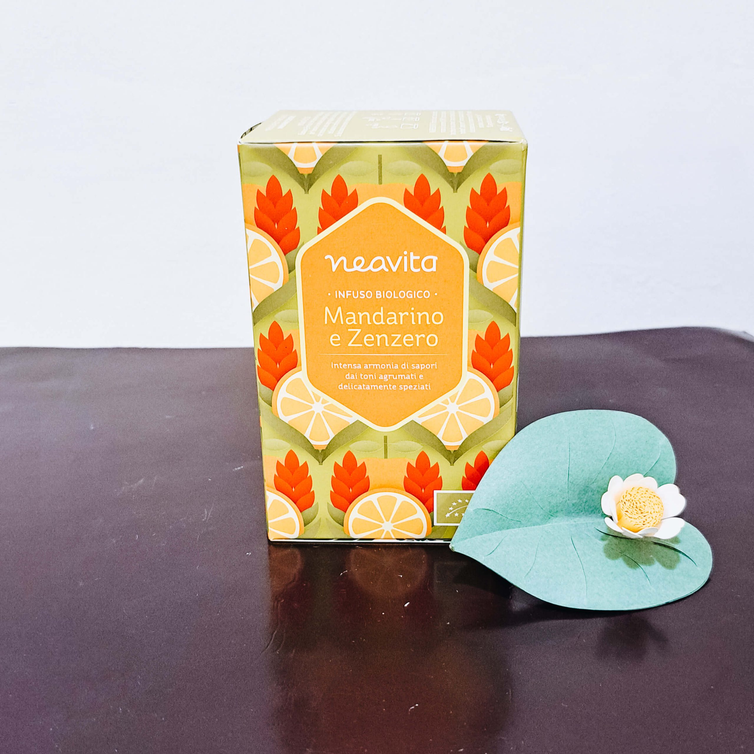 Tisalis Mandarino e Zenzero Infuso biologico intenso e speziato di Neavita 15 fitri bio