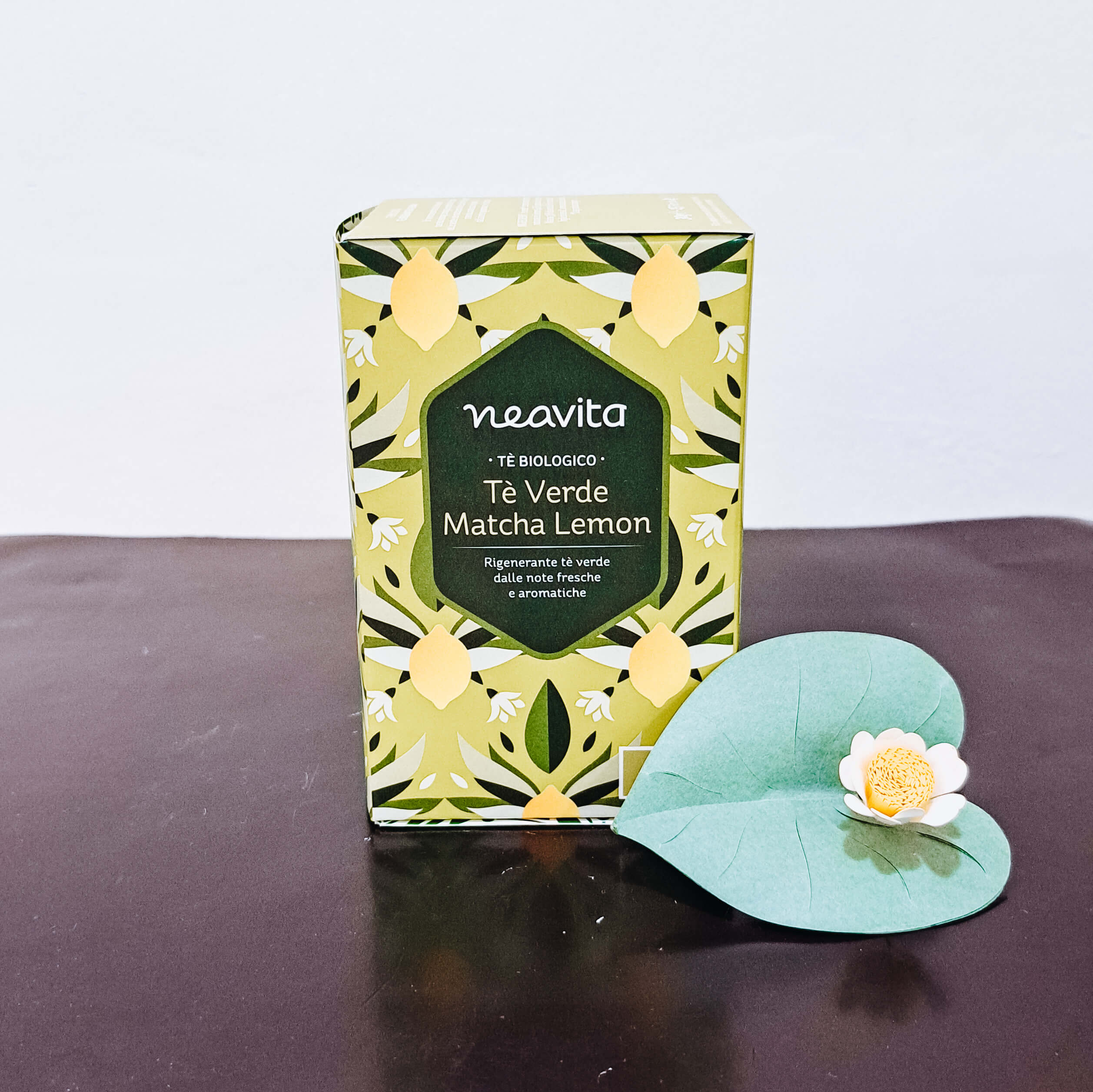 Tisalis Té verde Matcha Lemon Té rivitalizzante e rigenerante di Neavita 15 fitri bio