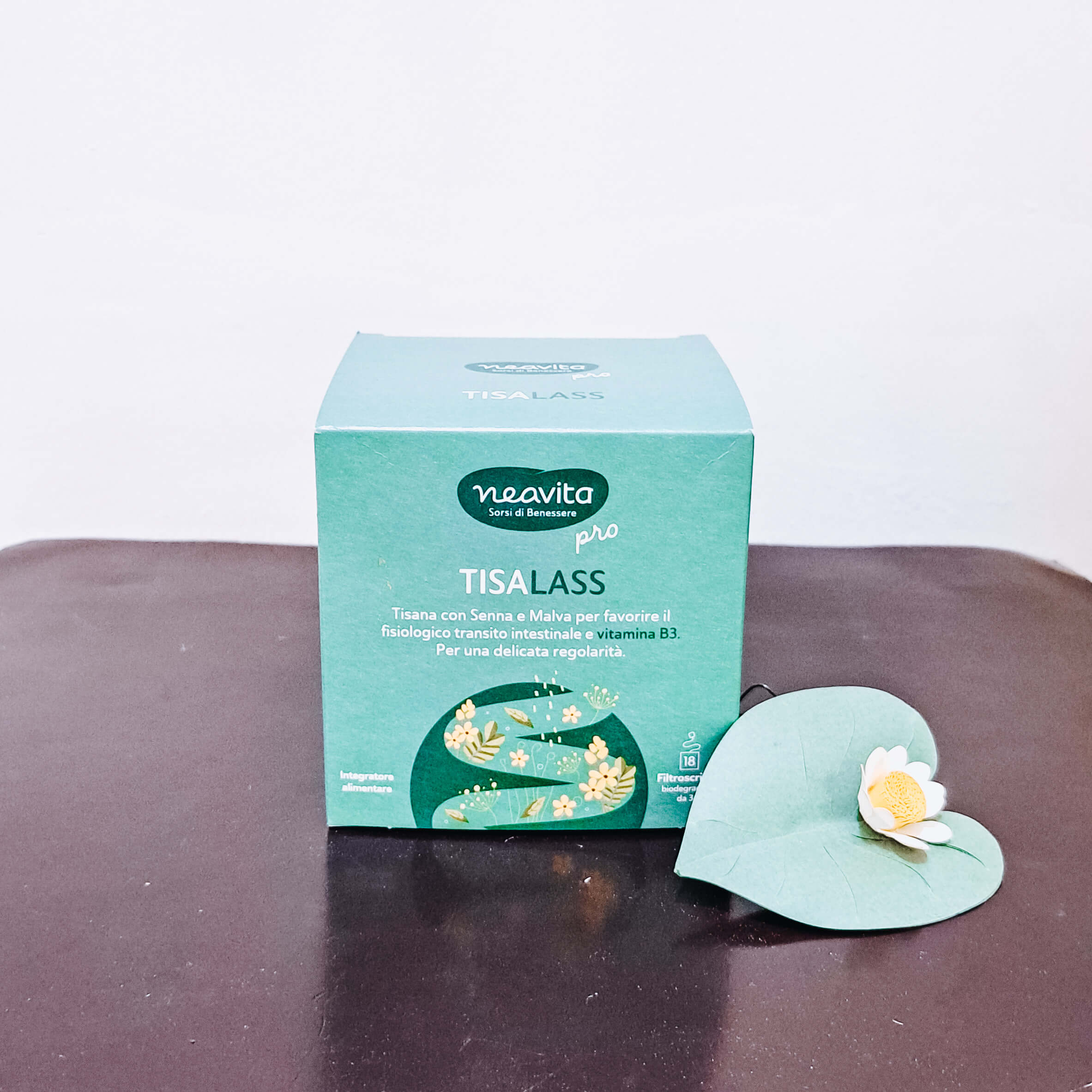 TisaLass Pro con Senna, Malva e Vitamina B3 di Neavita 5 e 18 filtroscrigno